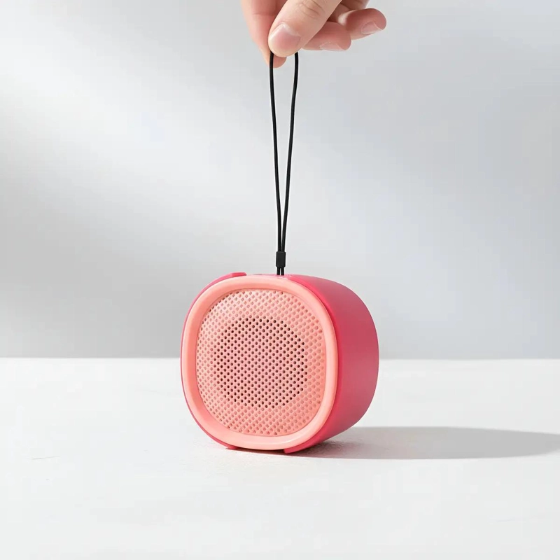 MINI PARLANTE PORTATIL INALAMBRICO COLOR ROSA - 2