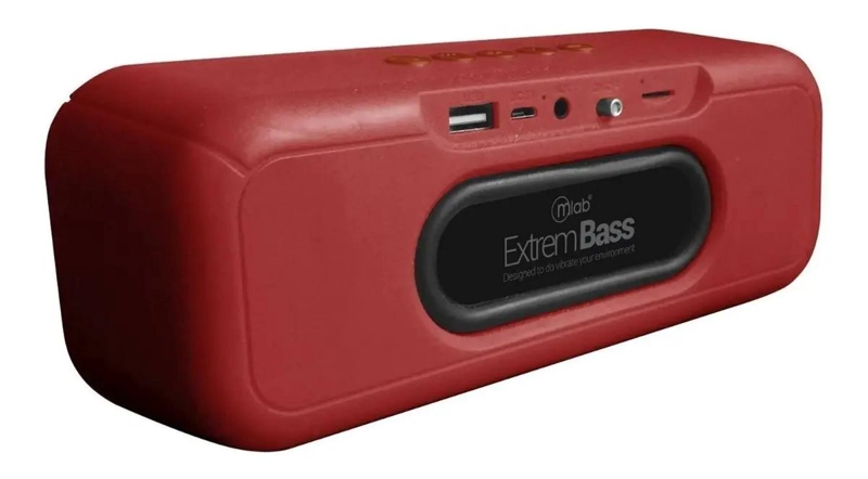 PARLANTE BLUETOOTH EXTREM BASS TWS 8908 ROJO - 5