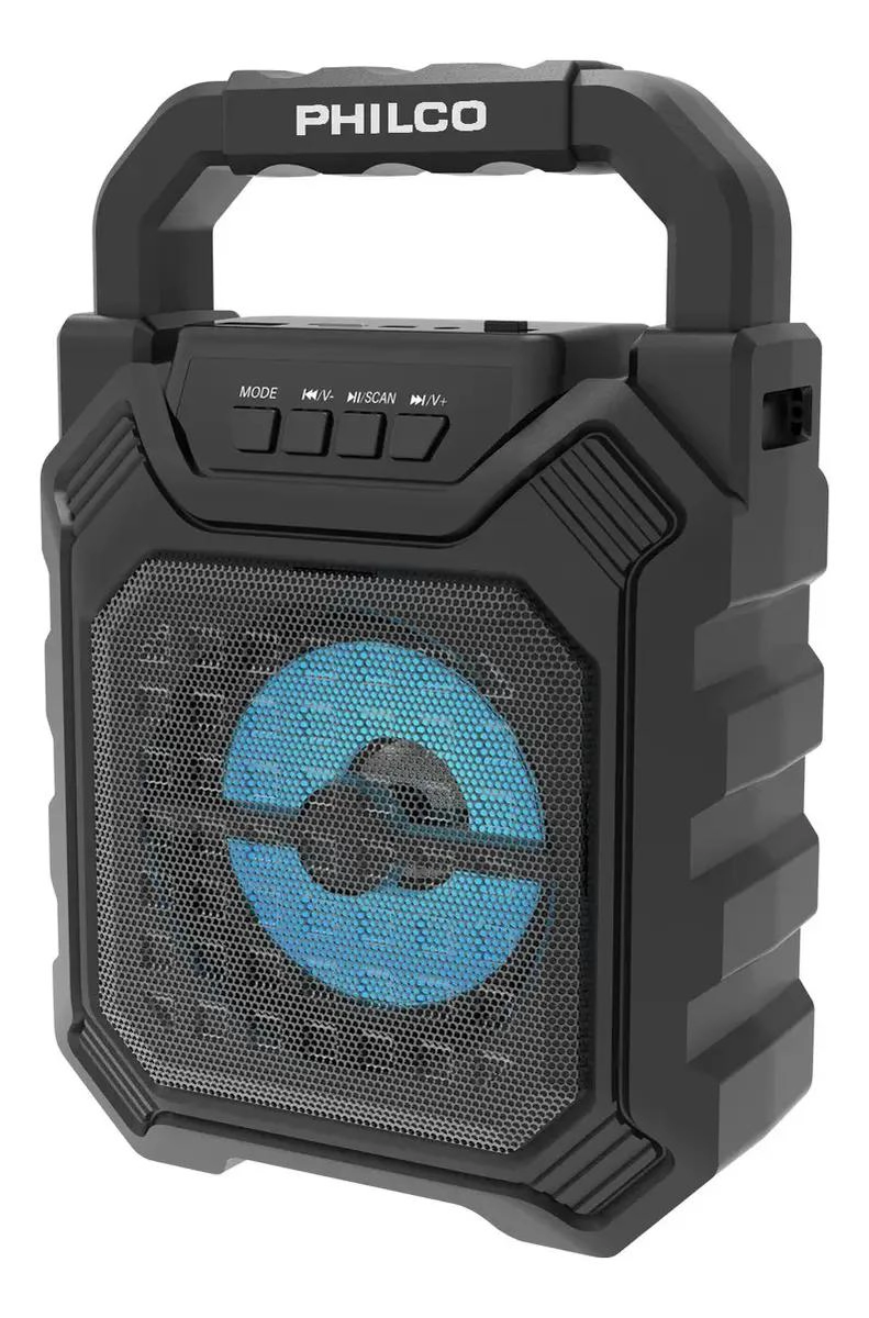 PARLANTE PORTATIL BLUETOOTH CON LUZ RGB Y RADIO FM - 2