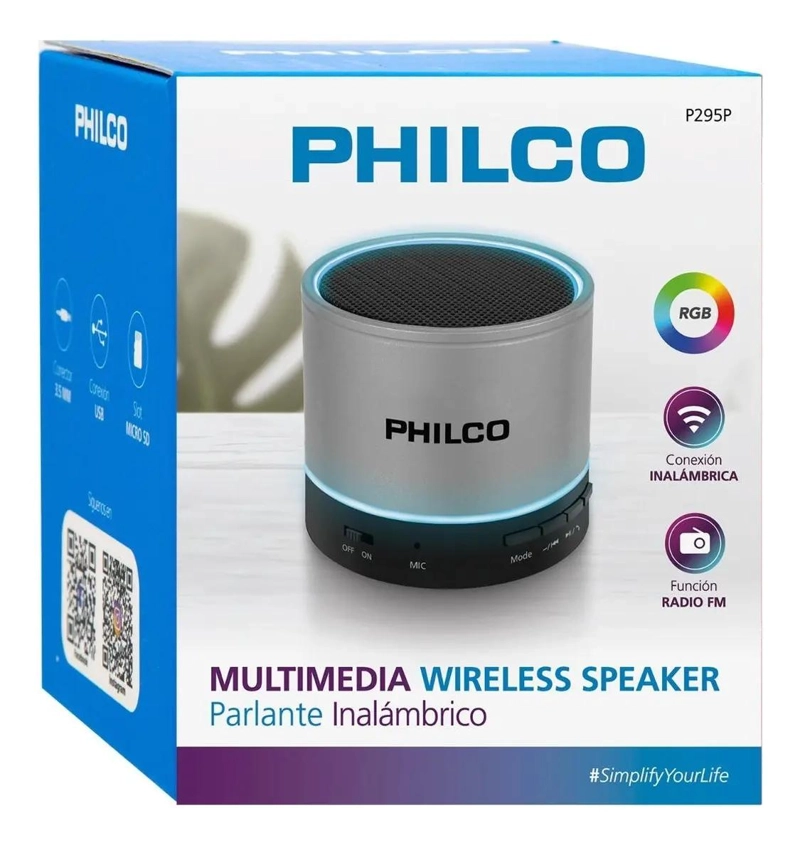PARLANTE PORTATIL BLUETOOTH CON RADIO FM Y USB - 4