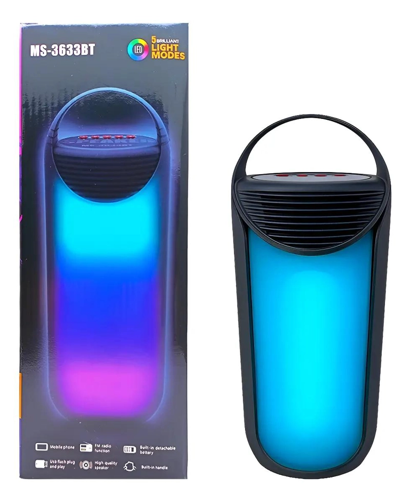 PARLANTE BLUETOOTH CON RADIO FM Y BOCINA POTENTE - 1