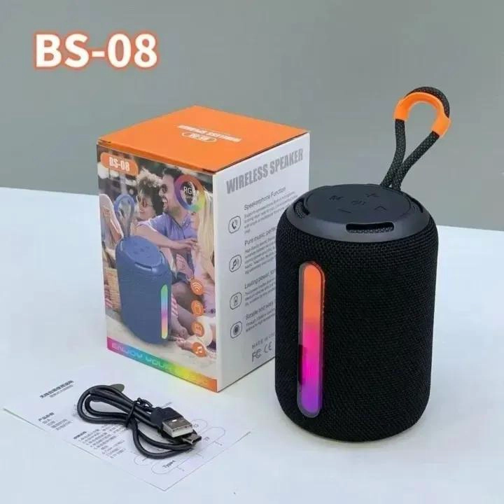PARLANTE BLUETOOTH INALAMBRICO CON LUZ LED - 2