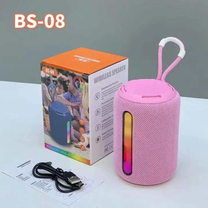 PARLANTE BLUETOOTH INALAMBRICO CON LUZ LED - 3