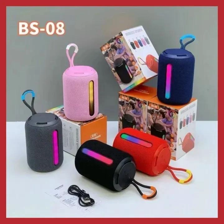 PARLANTE BLUETOOTH INALAMBRICO CON LUZ LED - 5