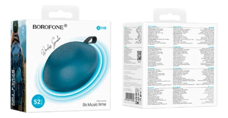 PARLANTE BLUETOOTH INALAMBRICO BOROFONE BR48 AZUL - 3
