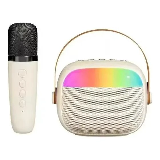 MINI PARLANTE KARAOKE PORTATIL CON MICROFONO Y BLUETOOTH - 1