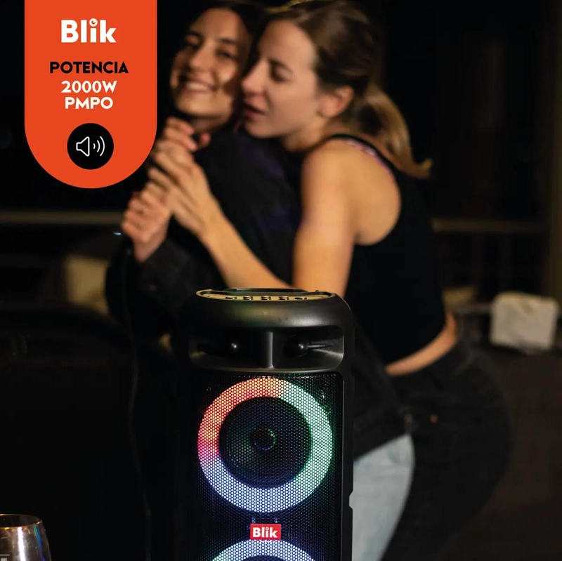 PARLANTE KARAOKE BLUETOOTH CON MICROFONO NEGRO - 2