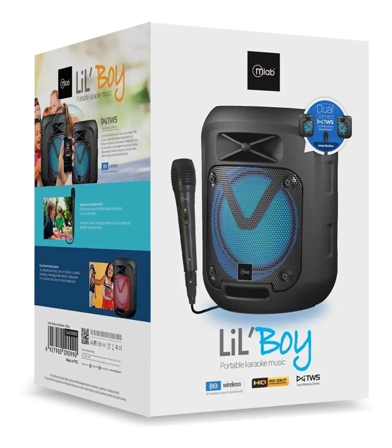 PARLANTE PORTATIL KARAOKE BLUETOOTH TWS NEGRO - 5
