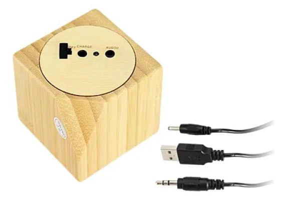 MINI PARLANTE PORTATIL DE BAMBOO ECOLOGICO - 4