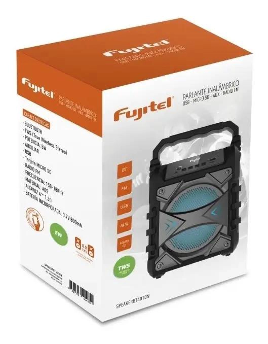 PARLANTE BLUETOOTH RECARGABLE 5W NEGRO - 2