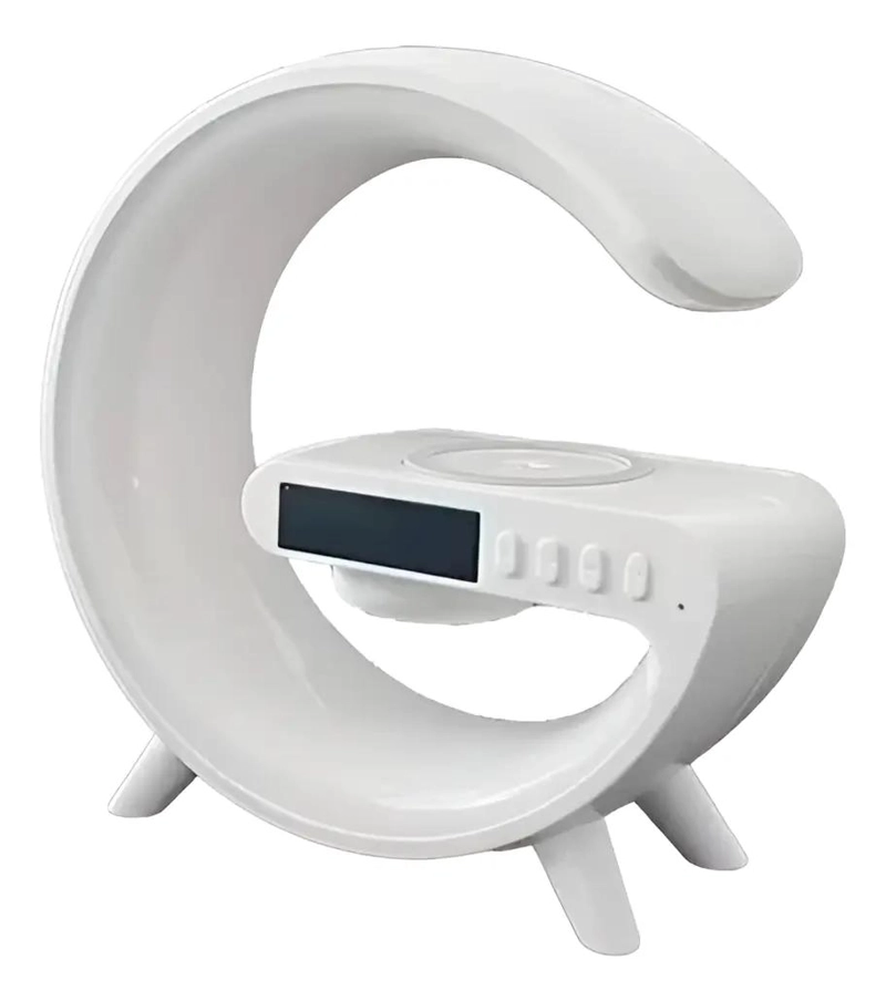 PARLANTE MINI BLUETOOTH CON LAMPARA, RELOJ Y ALARMA - 1