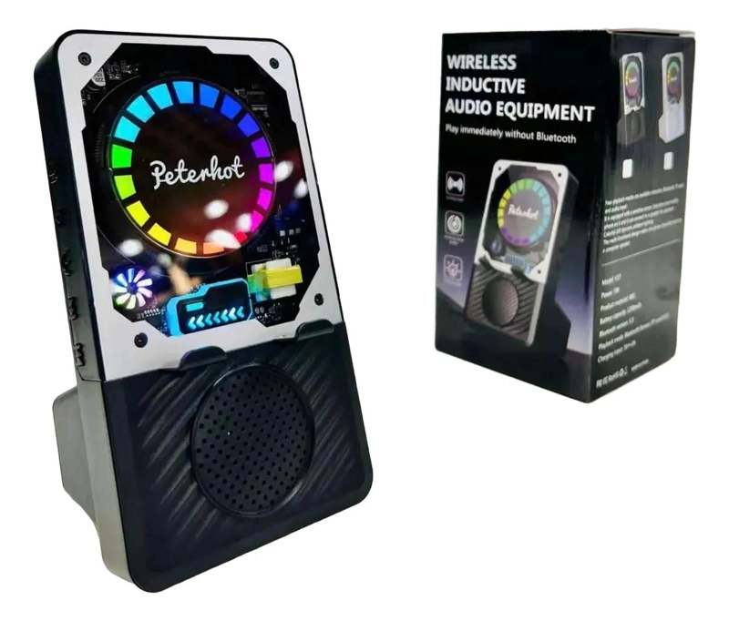 AMPLIFICADOR DE SONIDO BLUETOOTH CON LUCES RGB - 1