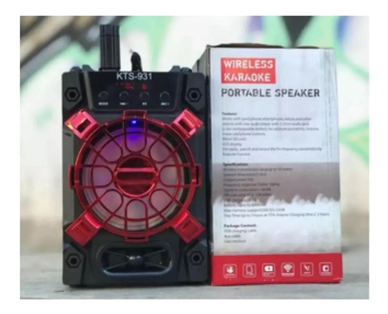 PARLANTE INALAMBRICO PORTATIL CON SONIDO POTENTE - 2