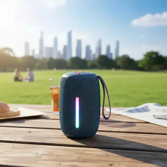 PARLANTE BLUETOOTH CON LUZ LED RGB Y SONIDO POTENTE - 4