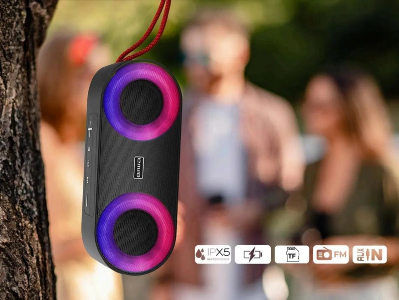 PARLANTE PORTATIL BLUETOOTH 20W CON RADIO FM Y CERTIFICA - 4