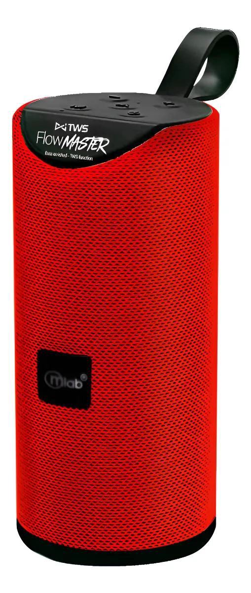 PARLANTE BLUETOOTH FLOW MASTER TWS ROJO CON MICROFONO - 1
