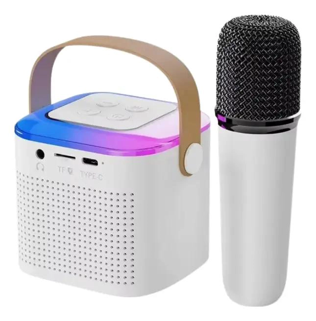 MINI PARLANTE INALAMBRICO KARAOKE CON MICROFONO Y USB - 3