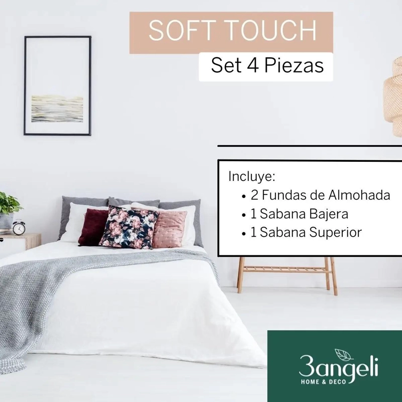 SABANAS KING 1800 HILOS SOFT TOUCH CELESTE - 3