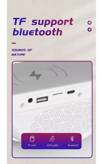 PARLANTE PORTATIL BLUETOOTH BLANCO BT-2301 - 3