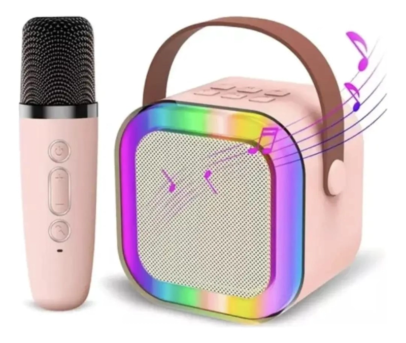MINI PARLANTE KARAOKE BLUETOOTH PORTATIL CON MICROFONO - 5