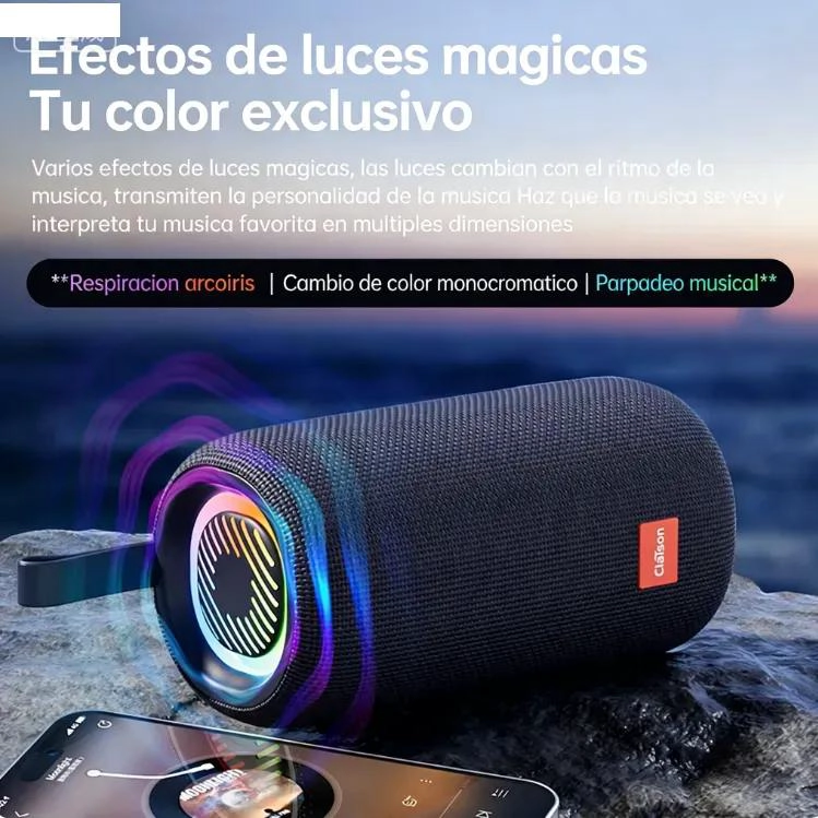 ALTAVOZ BLUETOOTH IMPERMEABLE 10W PORTATIL - 3