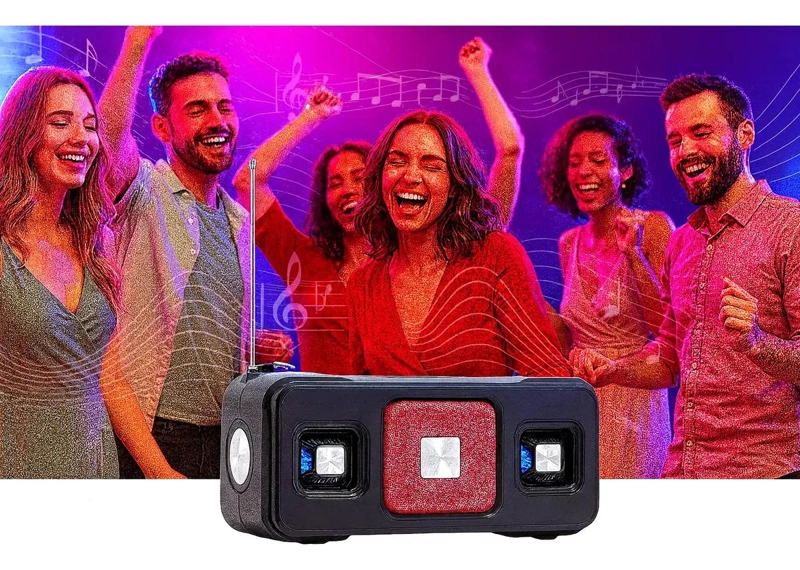PARLANTE PORTATIL BLUETOOTH CON PANEL SOLAR Y RADIO FM - 3