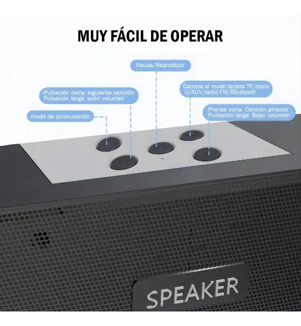 PARLANTE SOUNDBAR CON LUZ RGB 10W - 2