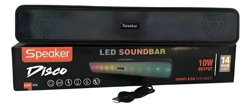PARLANTE SOUNDBAR CON LUZ RGB 10W - 3
