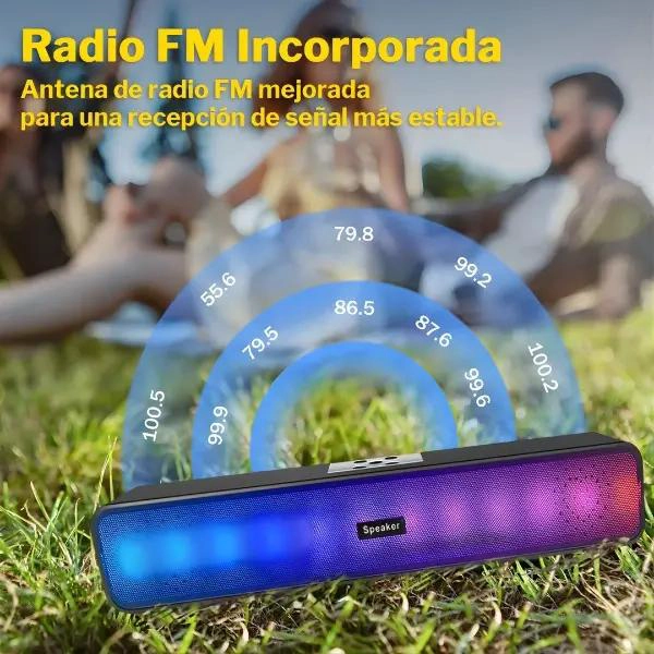 PARLANTE SOUNDBAR CON LUZ RGB 10W - 5