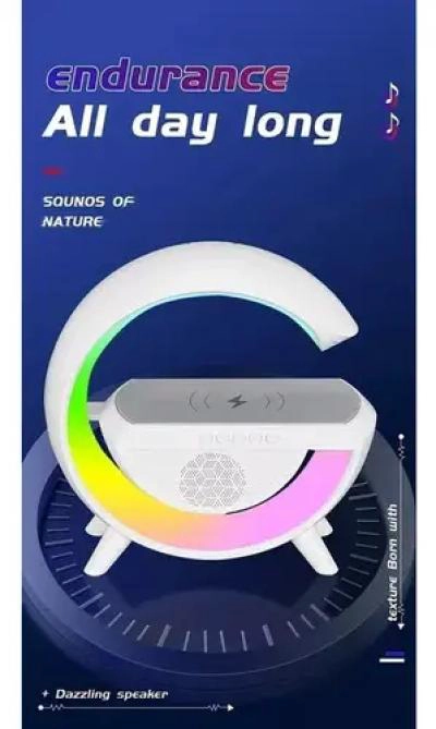 LAMPARA DE MESA CON ALTAVOZ BLUETOOTH Y LUZ AMBIENTAL - 4