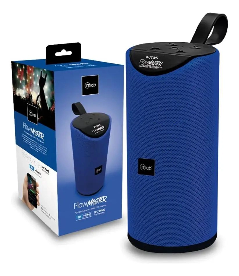 PARLANTE BLUETOOTH RECARGABLE 20W AZUL - 4