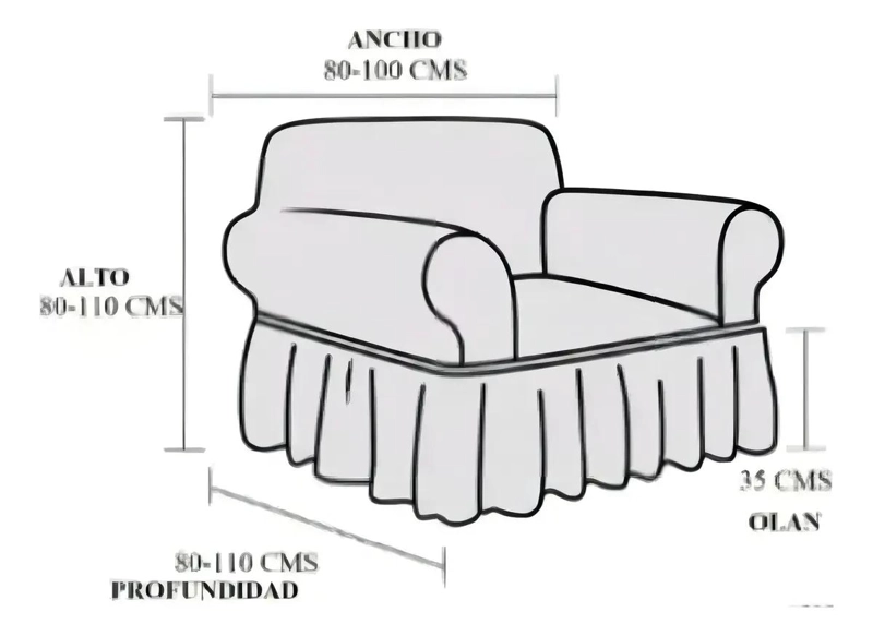 FUNDA PARA SOFA 3+1+1 CUERPOS ALGODON ELASTIZADO MOSTAZA - 3