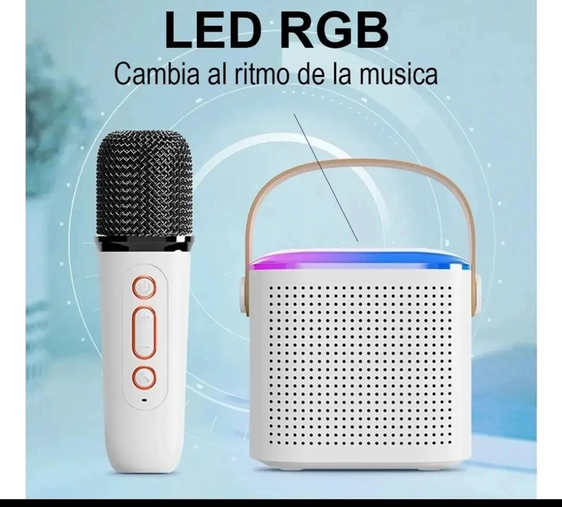 PARLANTE KARAOKE PORTATIL MINI CON MICROFONO INALAMBRICO - 2