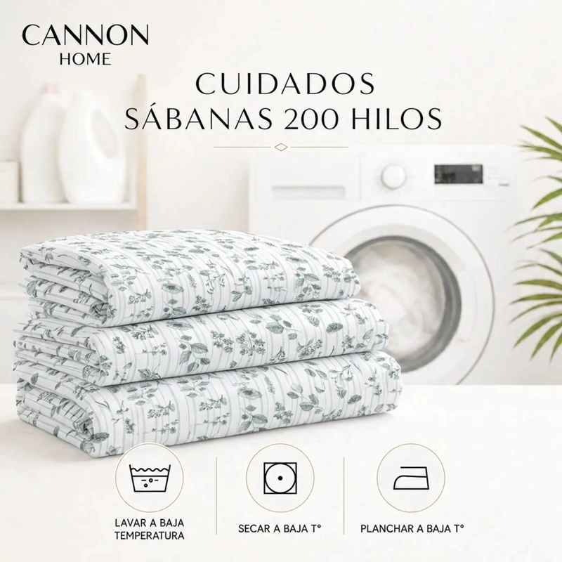 SABANAS PARA CAMA QUEEN 2 PLAZAS 200 HILOS ALGODON - 5