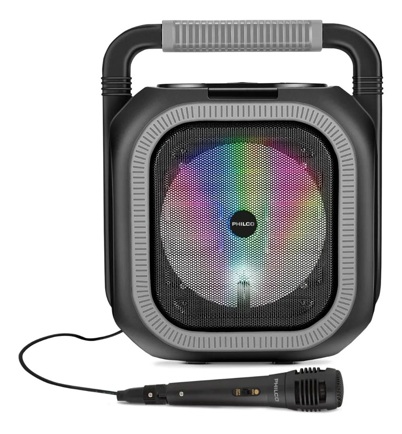 PARLANTE KARAOKE BLUETOOTH 6.5' RGB 2000W NEGRO - 1