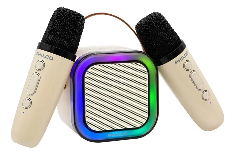PARLANTE KARAOKE BLUETOOTH CON 2 MICROFONOS TWS - 2