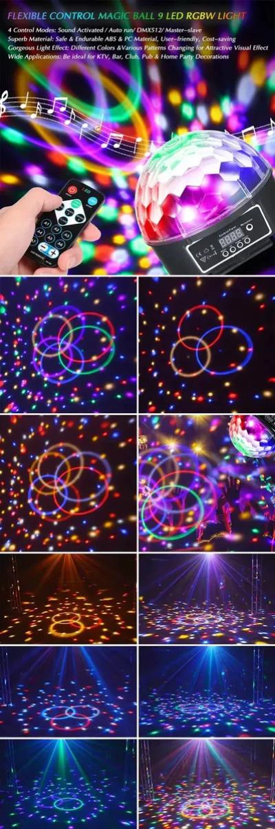 PARLANTE BLUETOOTH CON PROYECTOR DE LUCES LED PARA FIESTA - 3