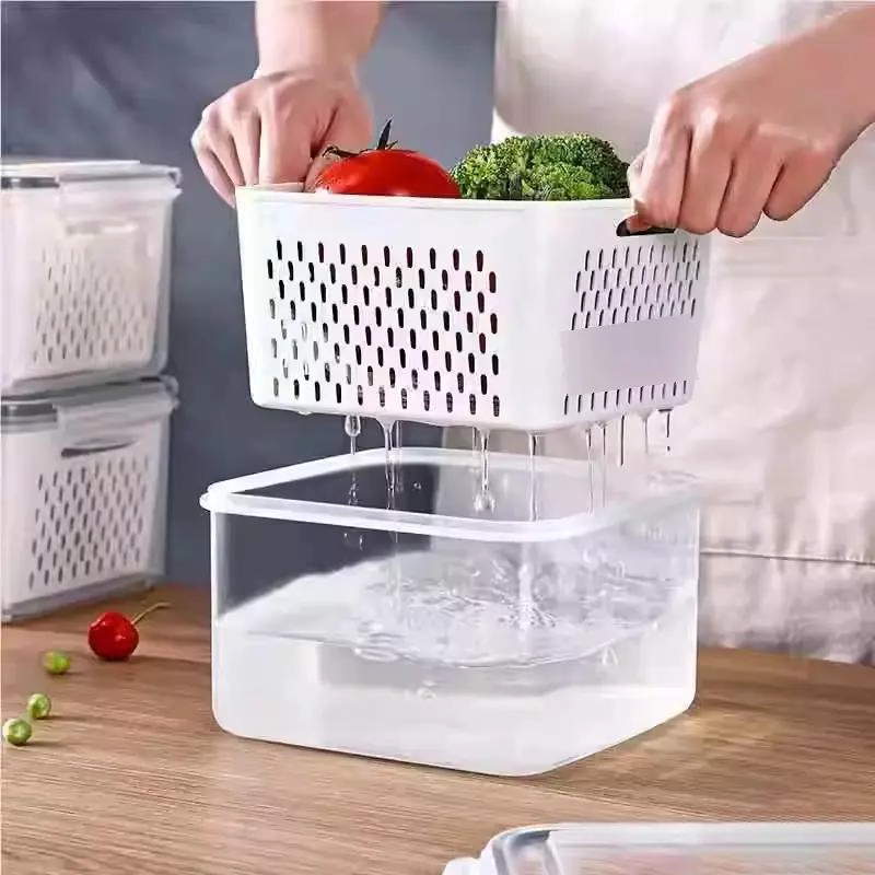 SET 5 ORGANIZADORES PARA REFRIGERADOR CON TAPA - 2