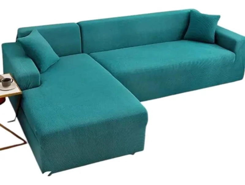 CUBRE SILLON TIPO L CUADRILLE  AZUL PETROLEO - 1