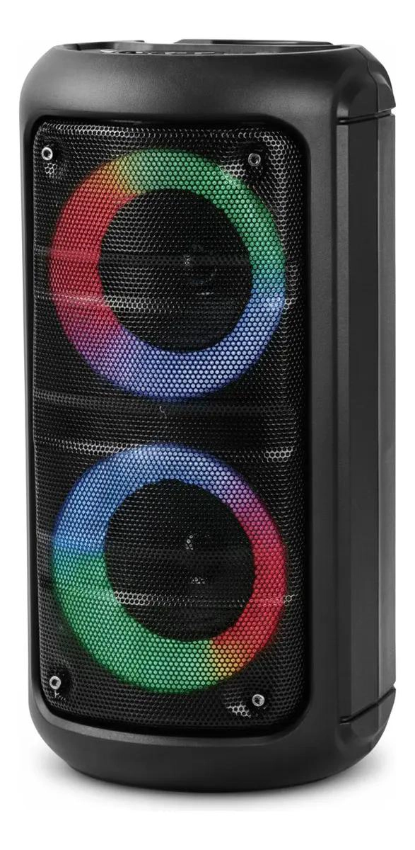 PARLANTE PORTATIL BLUETOOTH CON MICROFONO Y LUZ LED 10W - 1