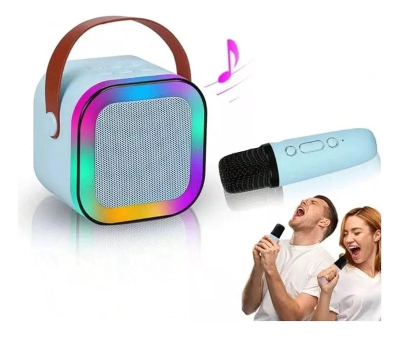 MINI PARLANTE PORTATIL KARAOKE BLUETOOTH CON MICROFONO - 3