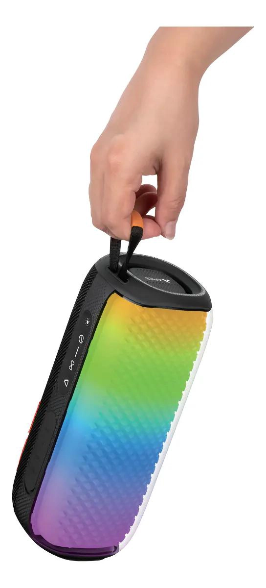 PARLANTE BLUETOOTH PORTATIL CON LUCES RGB Y DISEÑO EN PIE - 2