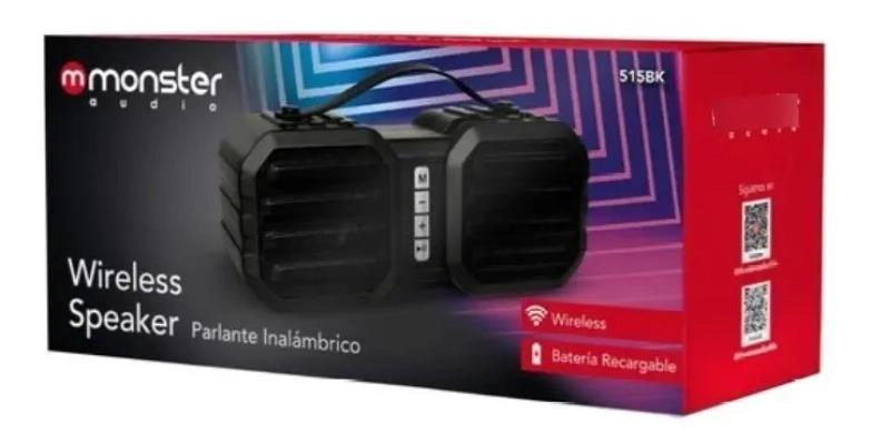 PARLANTE INALAMBRICO PORTATIL 515BK CON SONIDO POTENTE - 3