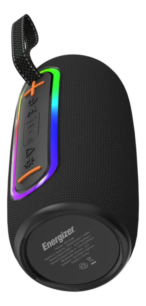 PARLANTE BLUETOOTH 10W CON LED, USB Y FM - 3