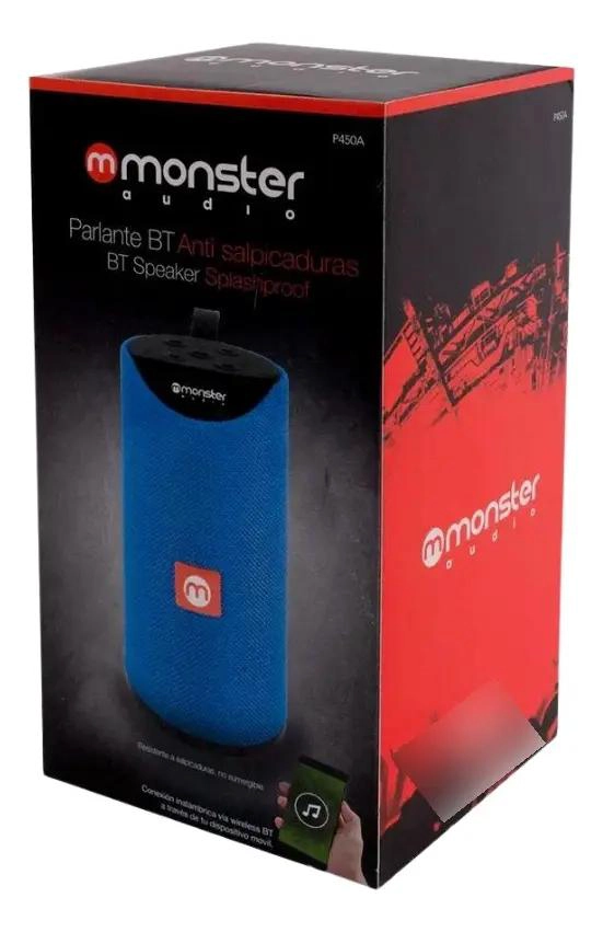 PARLANTE BLUETOOTH P450 RESISTENTE AL AGUA IPX4 AZUL - 2