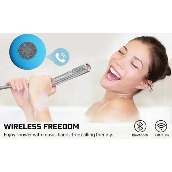 PARLANTE BLUETOOTH IMPERMEABLE CON VENTOSA PARA DUCHA - 2