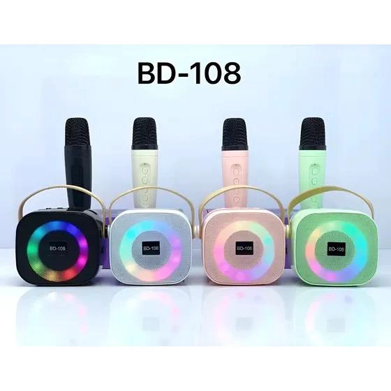 MINI ALTAVOZ KARAOKE BLUETOOTH PORTATIL CON LUCES LED - 5
