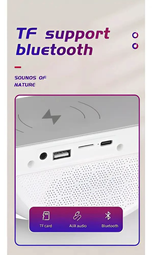 PARLANTE PORTATIL BLUETOOTH BLANCO BT-2301 - 3
