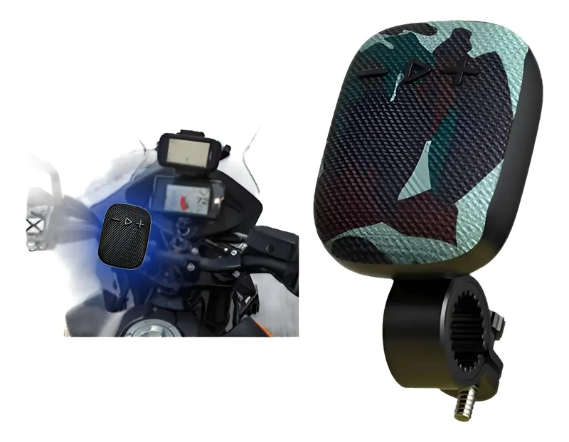 PARLANTE BLUETOOTH PORTATIL IMPERMEABLE PARA MOTO Y BICIC - 1