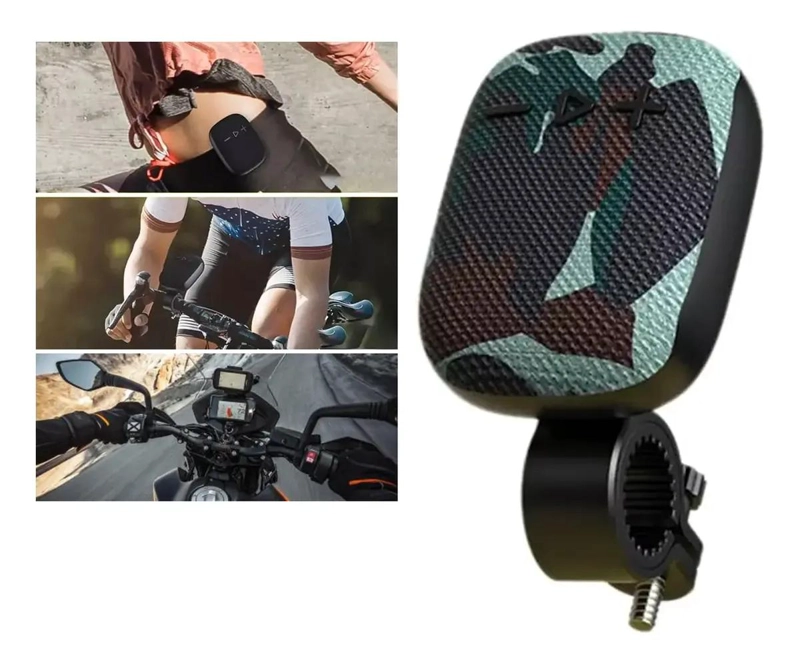 PARLANTE BLUETOOTH PORTATIL IMPERMEABLE PARA MOTO Y BICIC - 2